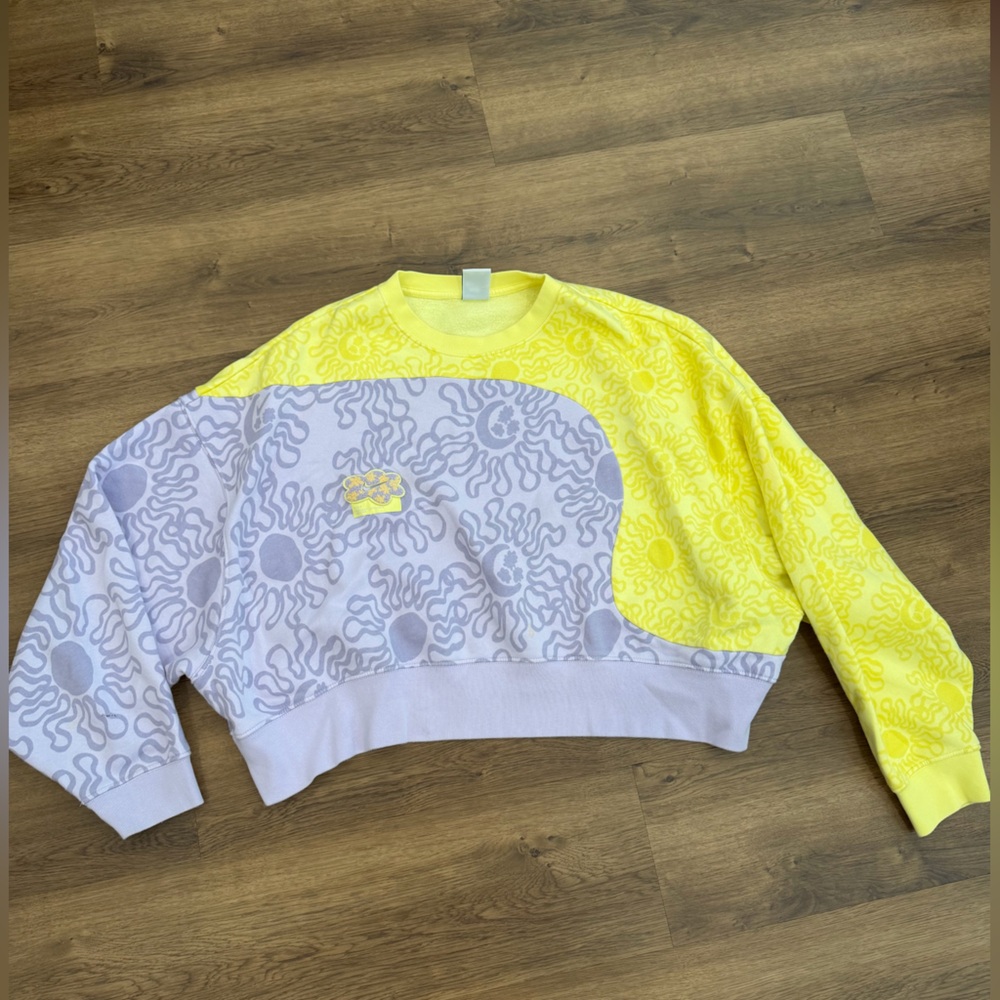 Nike Yellow and Gray Women's Sweater